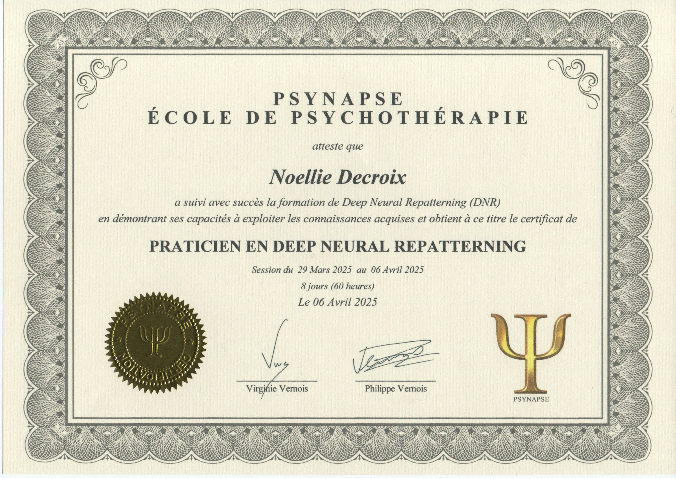 hypnose emdr diplome dnr noellie decroix